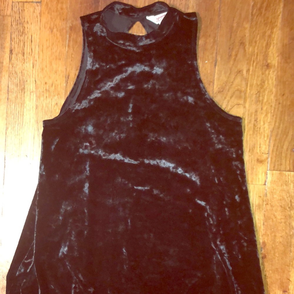 Black velvet dress